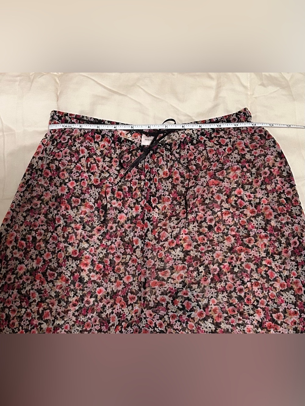 Y2K Victoria’s Secret Pink Label Floral Two-Piece Lounge Set in Black and Pink - Picture 5 of 15